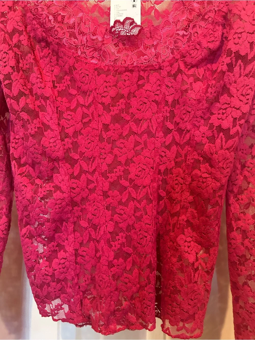 Free People top, deep pink, size L, NWT